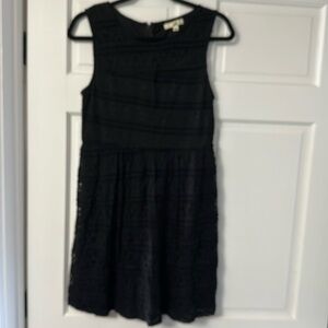 Ya Los Angeles black sleeveless lace dress